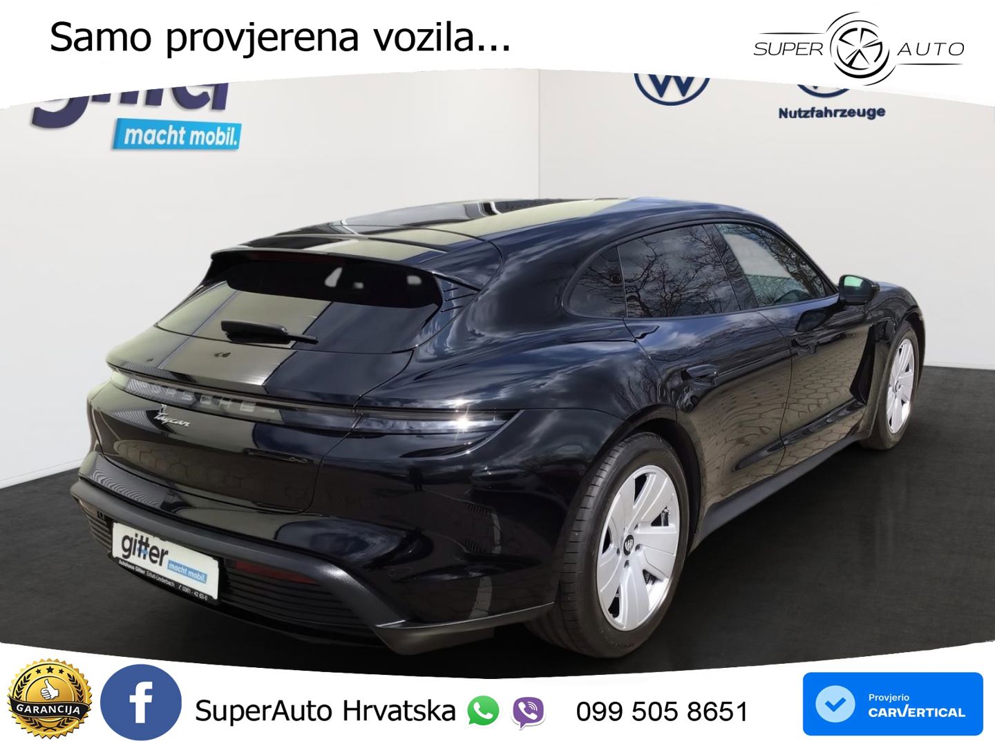 Porsche Taycan Sport Turismo Performance 79.2 kWh (408 KS)