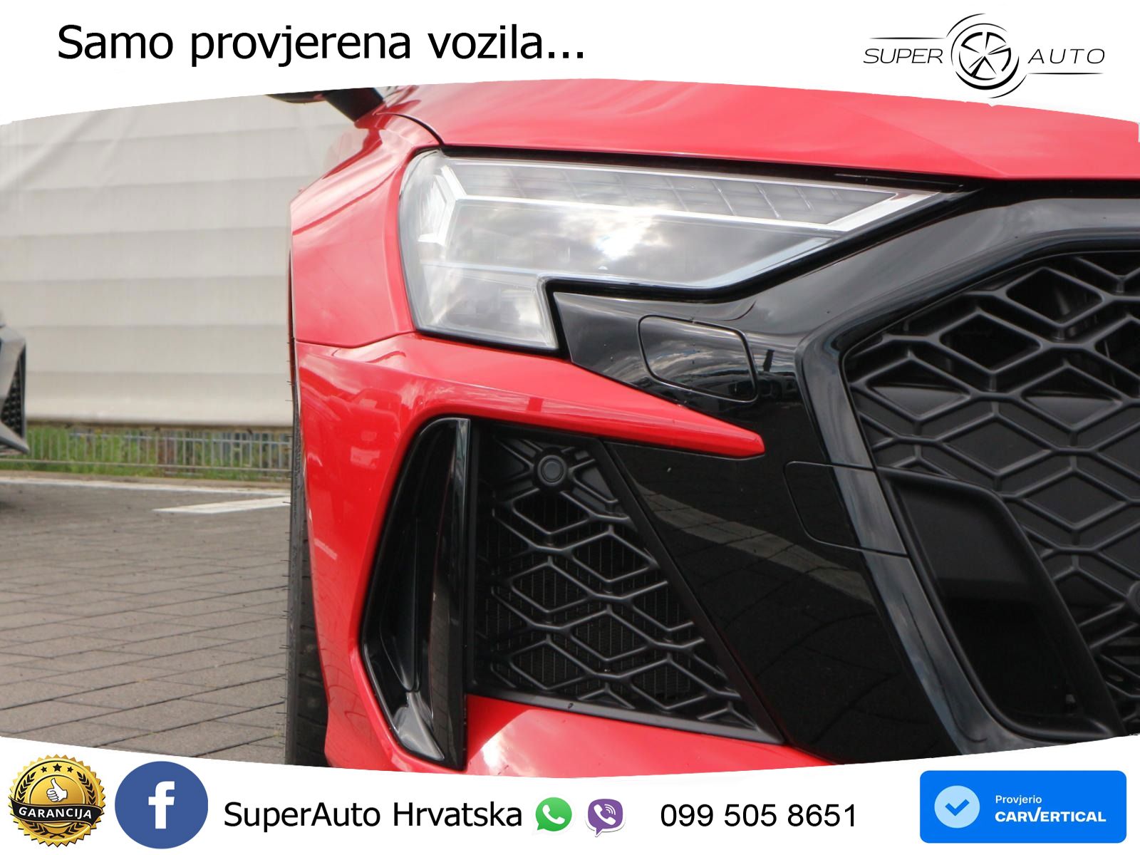 Audi RS3 Sedan 2.5 TFSI (400 KS) quattro S tronic LED+GR SJED+ACC