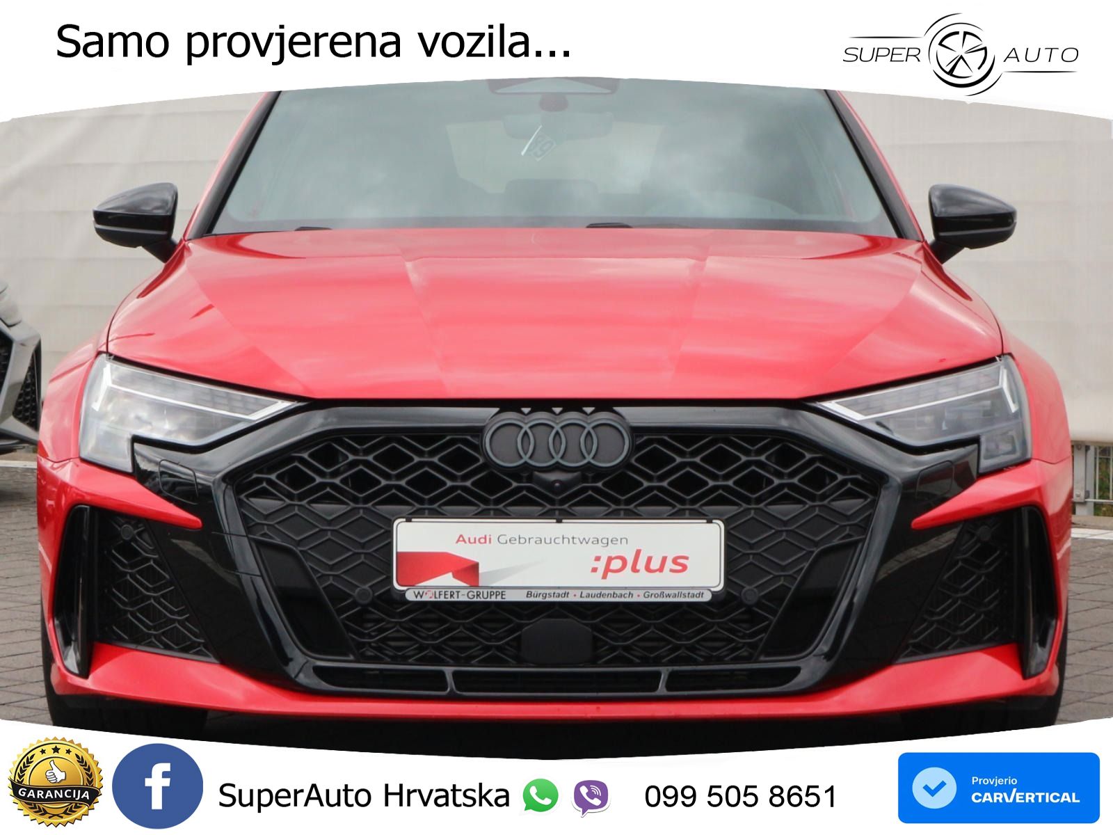 Audi RS3 Sedan 2.5 TFSI (400 KS) quattro S tronic LED+GR SJED+ACC