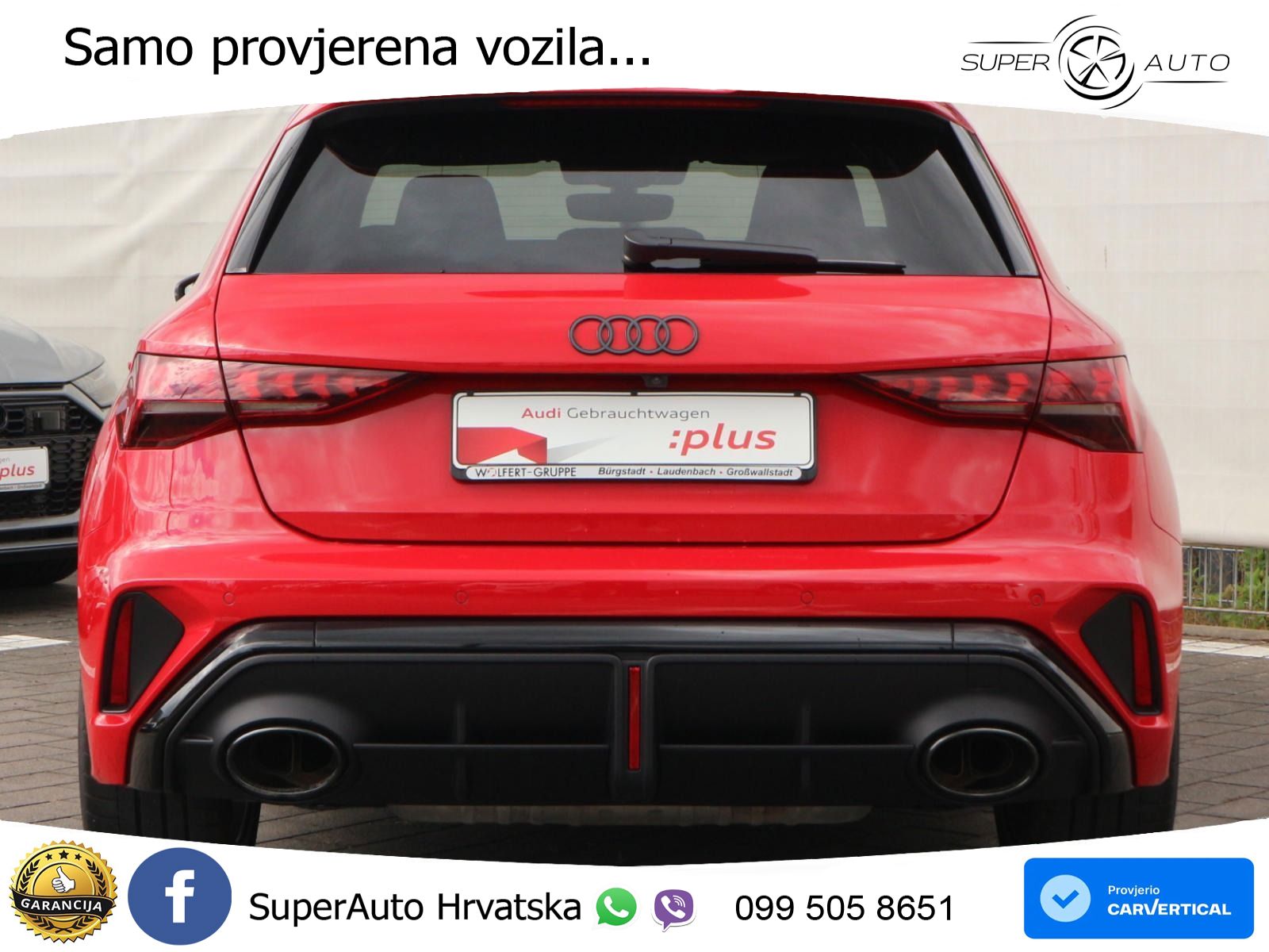 Audi RS3 Sedan 2.5 TFSI (400 KS) quattro S tronic LED+GR SJED+ACC