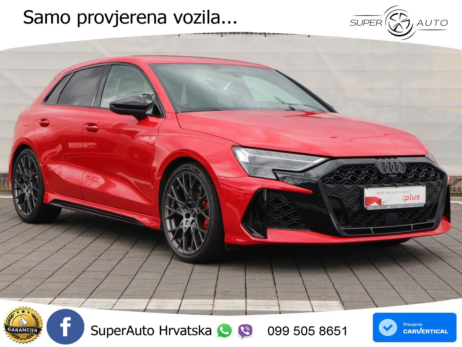 Audi RS3 Sedan 2.5 TFSI (400 KS) quattro S tronic LED+GR SJED+ACC