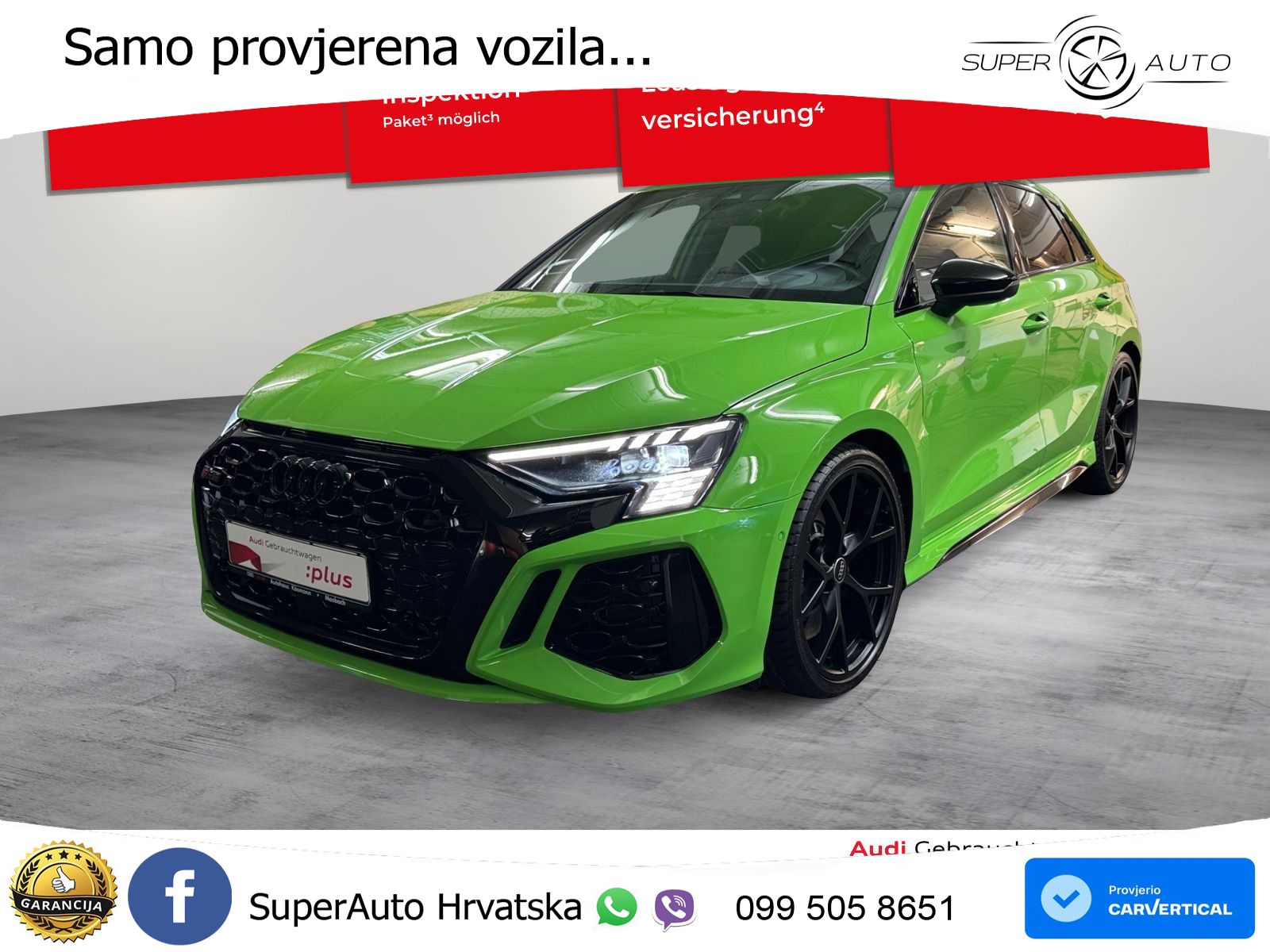 Audi RS3 Sedan 2.5 TFSI (400 KS) quattro S tronic