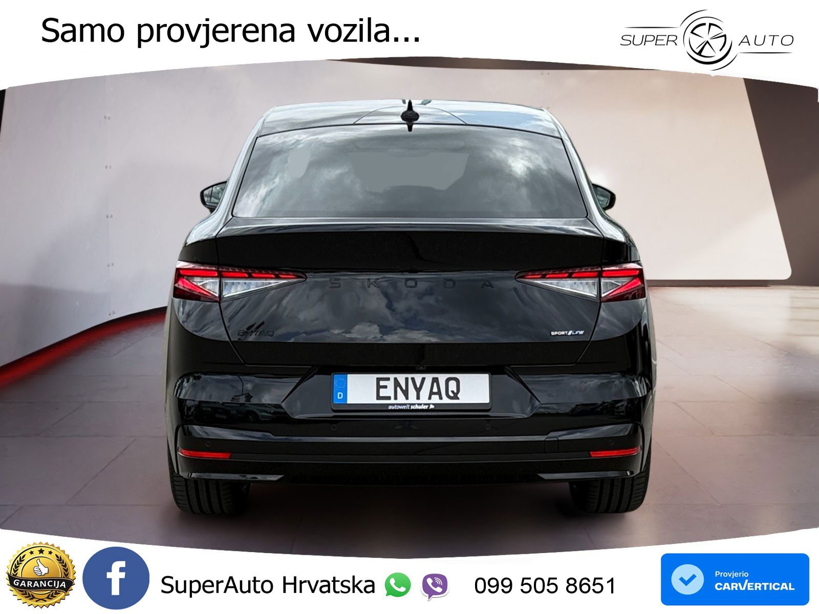 Škoda Enyaq Coupe iV 85 82 kWh (286 KS) SportLine LED+GR SJED+ACC
