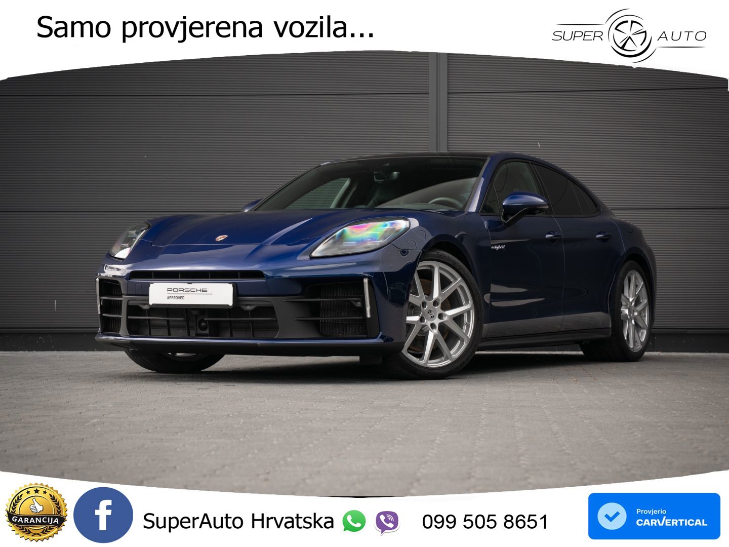 Porsche Panamera 4 2.9 V6 (470 KS) E-Hybrid PDK ACC+HEAD+4xGR SJED+360+PANO