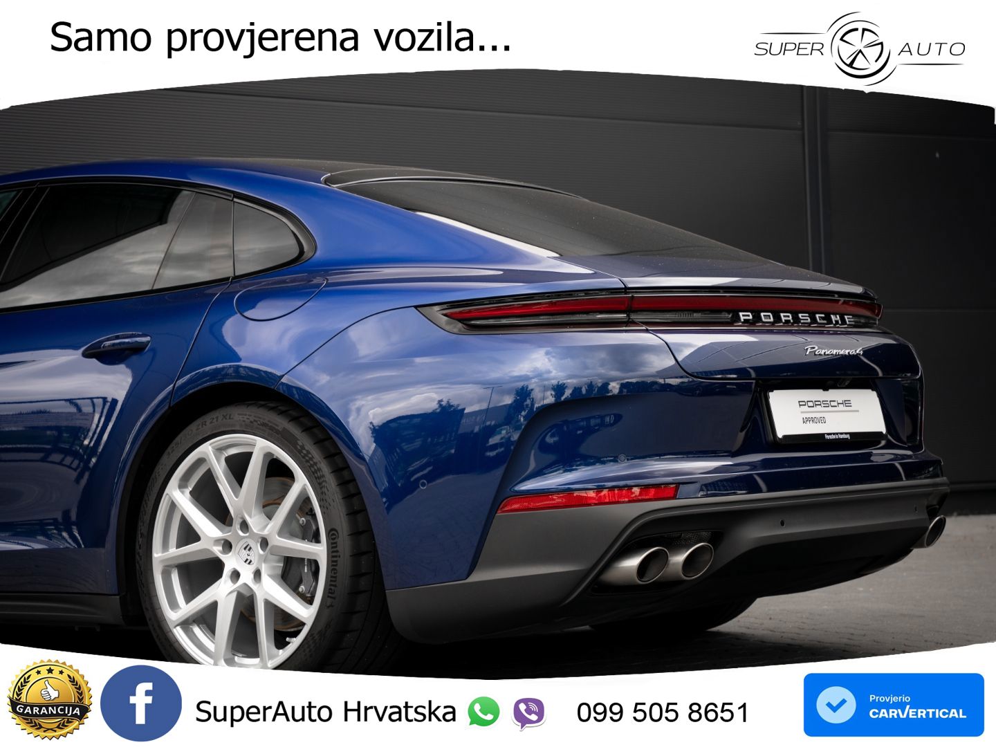 Porsche Panamera 4 2.9 V6 (470 KS) E-Hybrid PDK ACC+HEAD+4xGR SJED+360+PANO