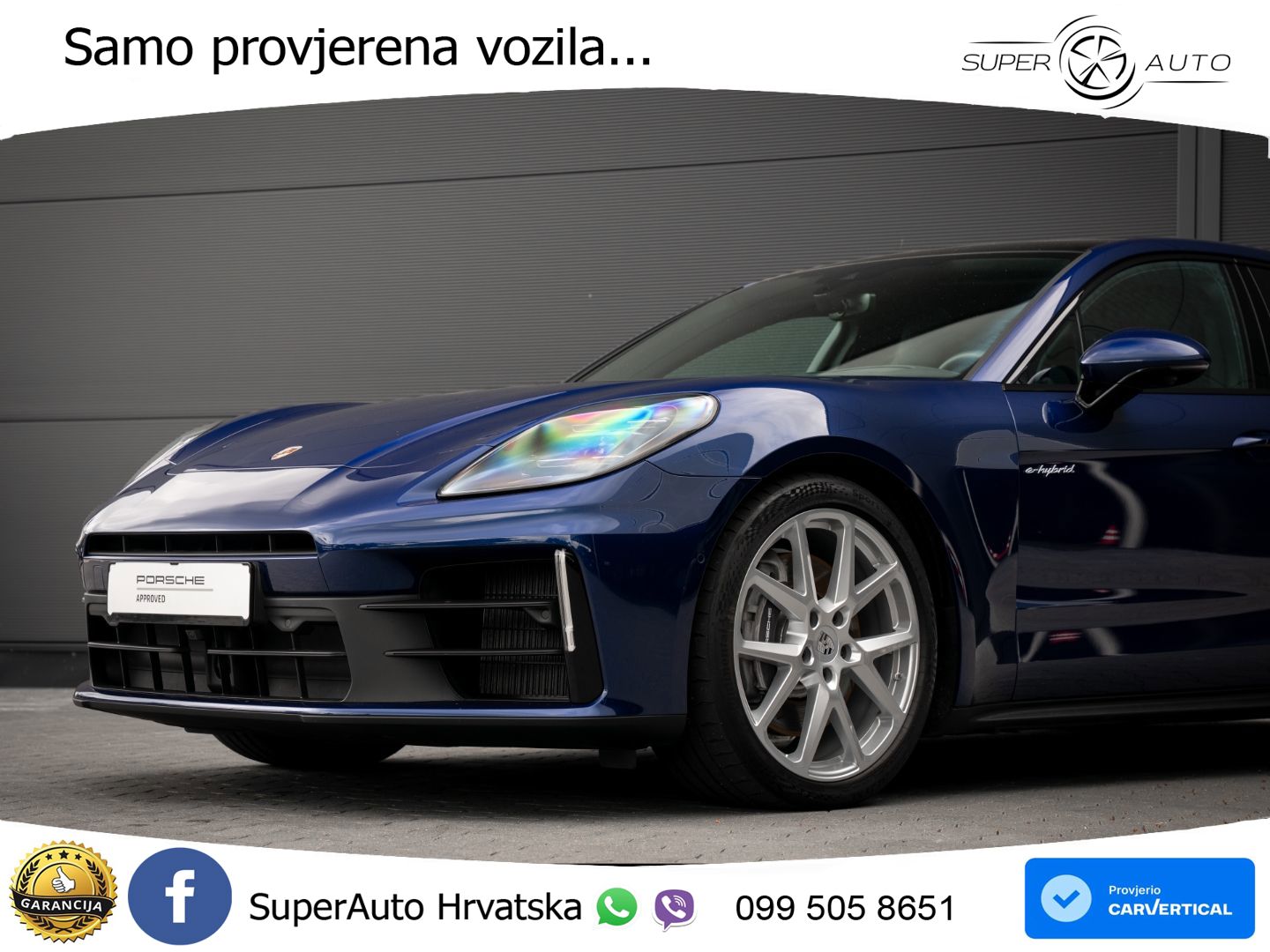 Porsche Panamera 4 2.9 V6 (470 KS) E-Hybrid PDK ACC+HEAD+4xGR SJED+360+PANO