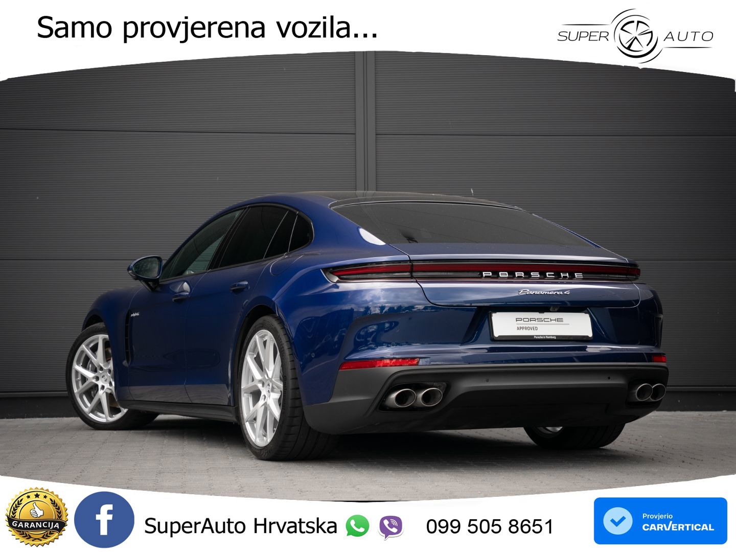 Porsche Panamera 4 2.9 V6 (470 KS) E-Hybrid PDK ACC+HEAD+4xGR SJED+360+PANO