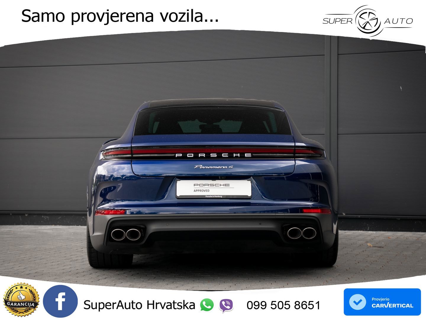 Porsche Panamera 4 2.9 V6 (470 KS) E-Hybrid PDK ACC+HEAD+4xGR SJED+360+PANO
