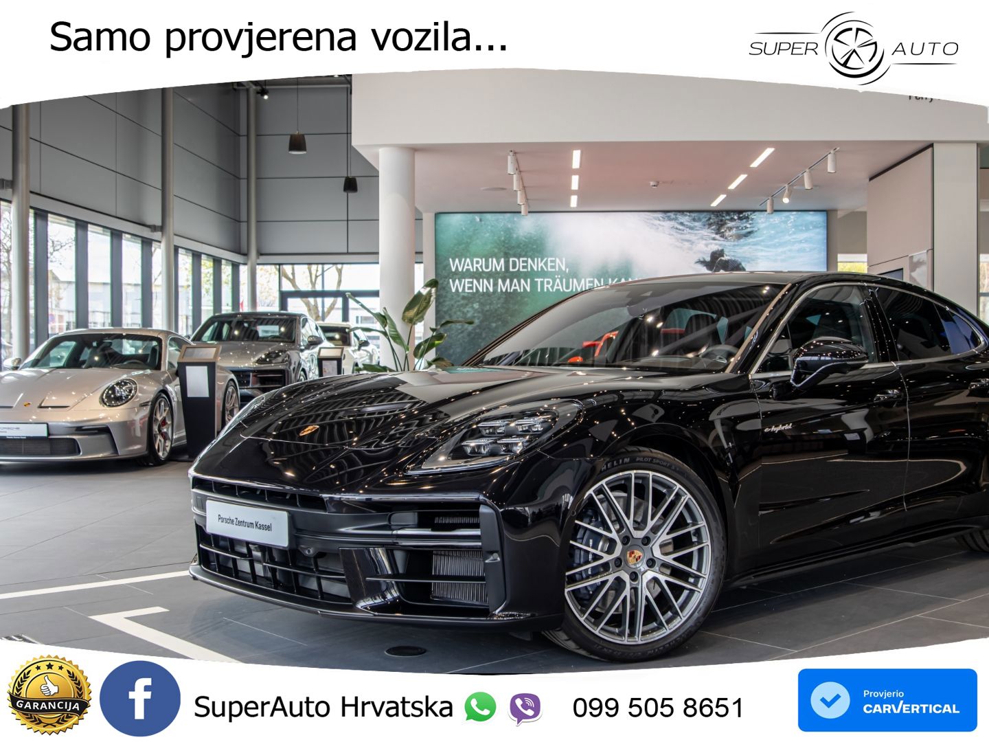 Porsche Panamera 4 2.9 V6 (470 KS) E-Hybrid PDK ACC+HEAD+4xGR SJED+360+PANO