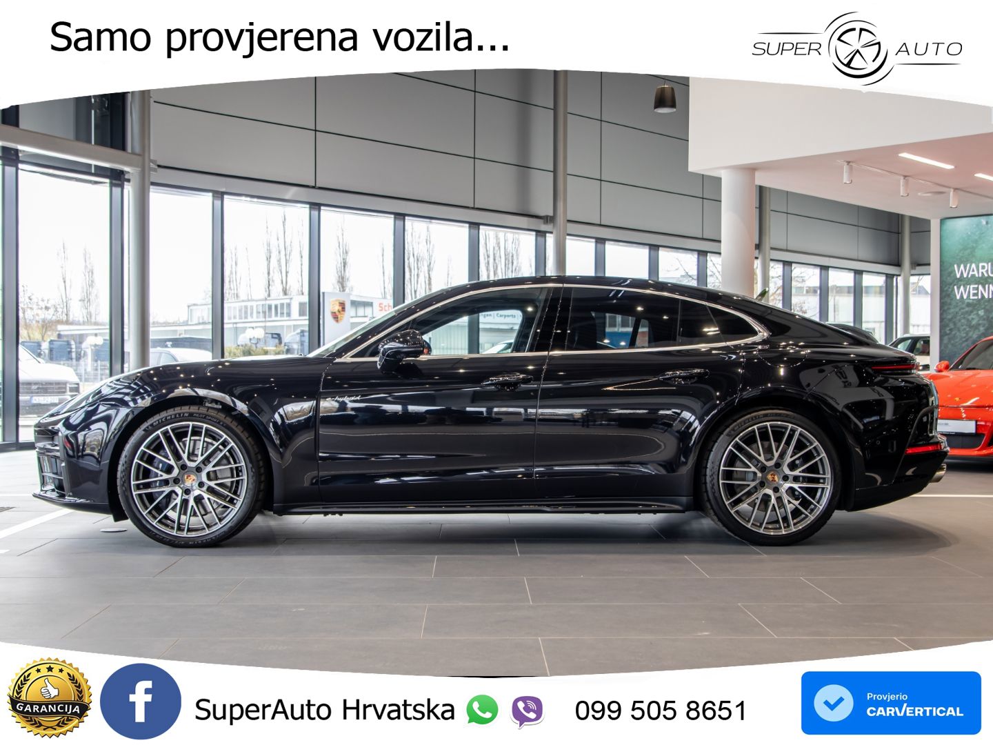 Porsche Panamera 4 2.9 V6 (470 KS) E-Hybrid PDK ACC+HEAD+4xGR SJED+360+PANO