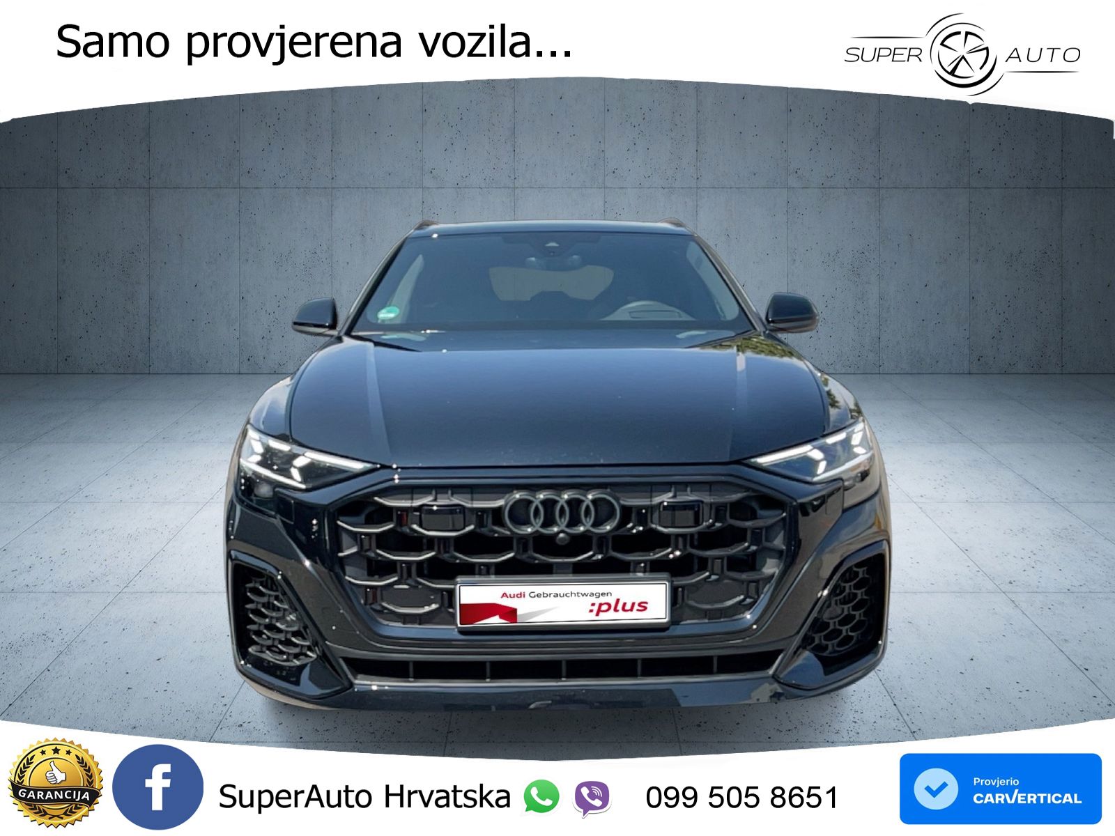 Audi Q8 60 TFSIe V6 (490 KS) quattro Tiptronic S line 489 KS LED+GR SJED+ACC