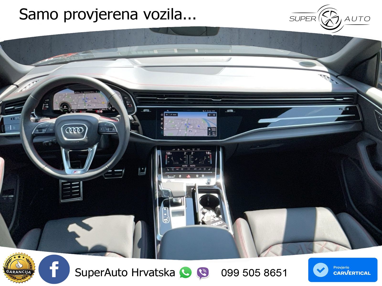 Audi Q8 60 TFSIe V6 (490 KS) quattro Tiptronic S line 489 KS LED+GR SJED+ACC