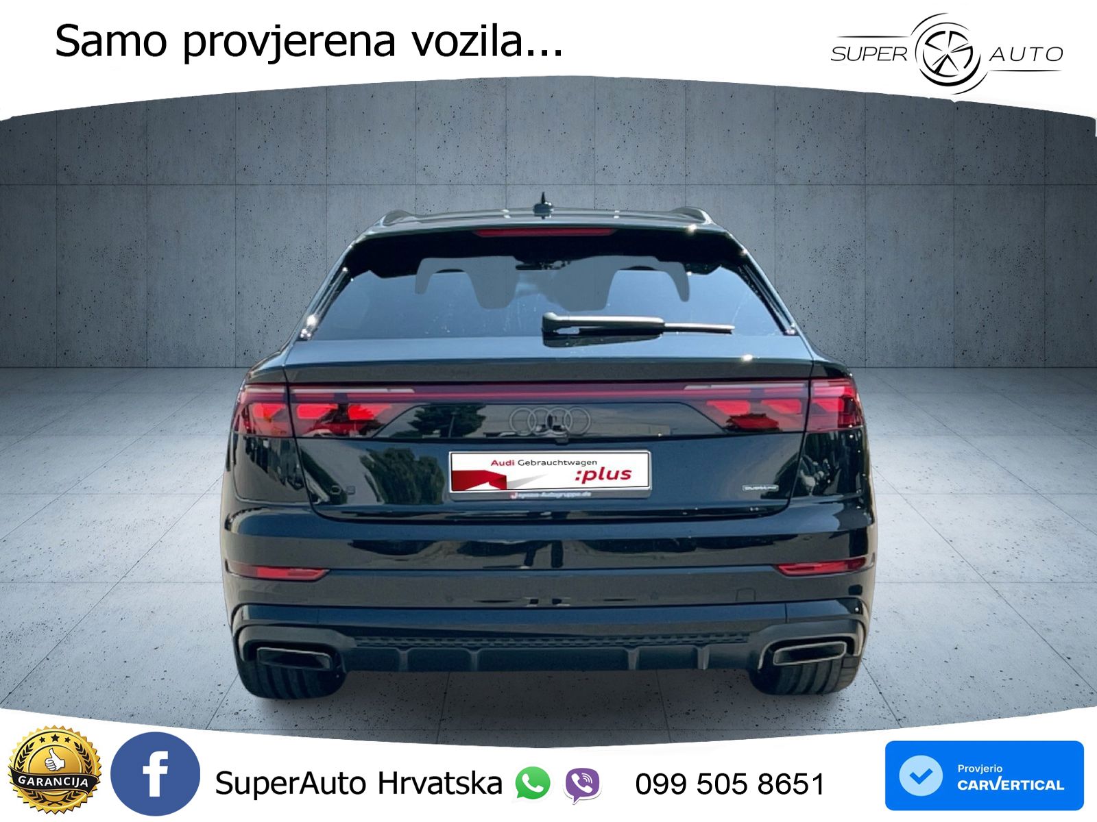 Audi Q8 60 TFSIe V6 (490 KS) quattro Tiptronic S line 489 KS LED+GR SJED+ACC