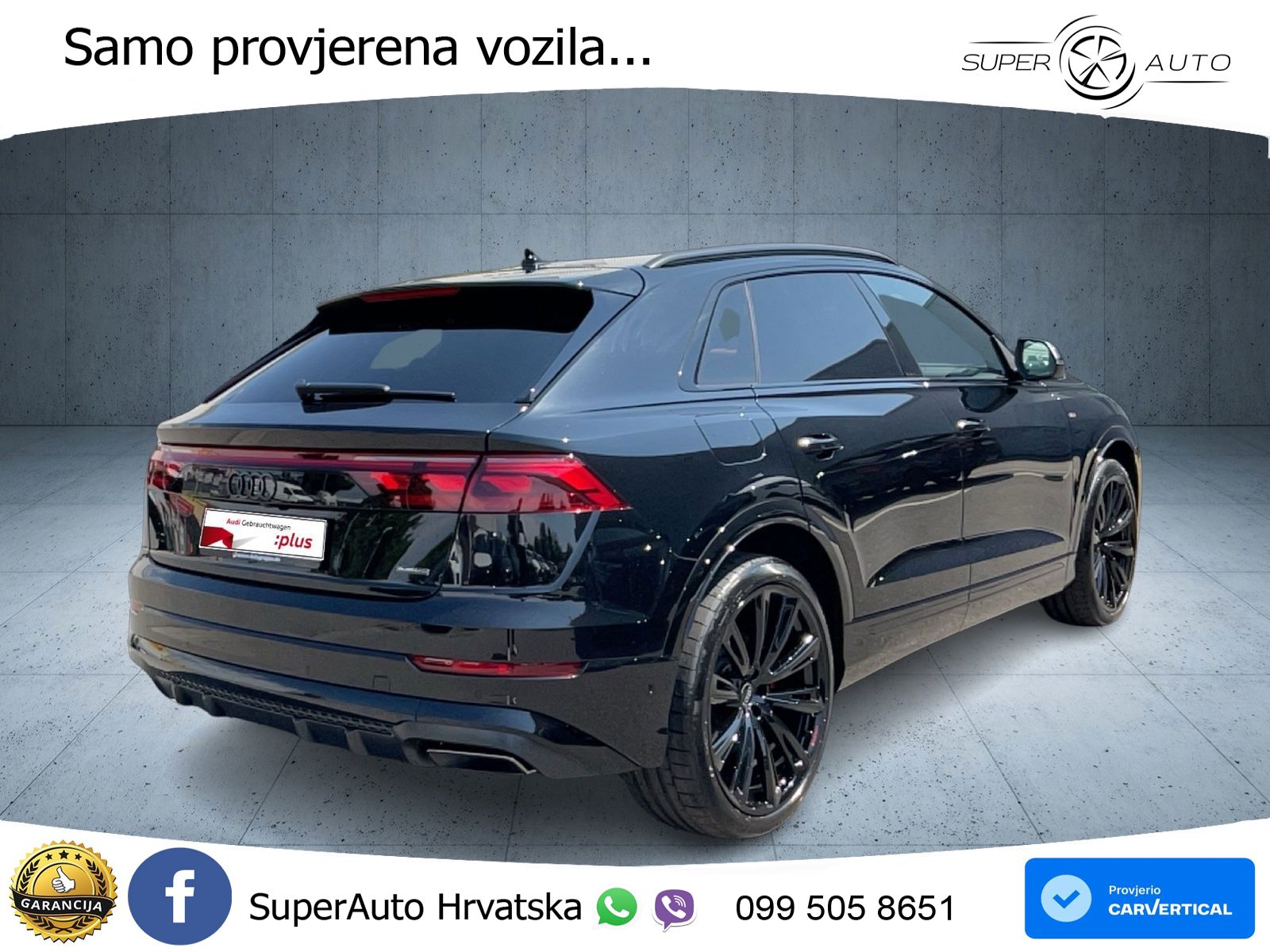 Audi Q8 60 TFSIe V6 (490 KS) quattro Tiptronic S line 489 KS LED+GR SJED+ACC