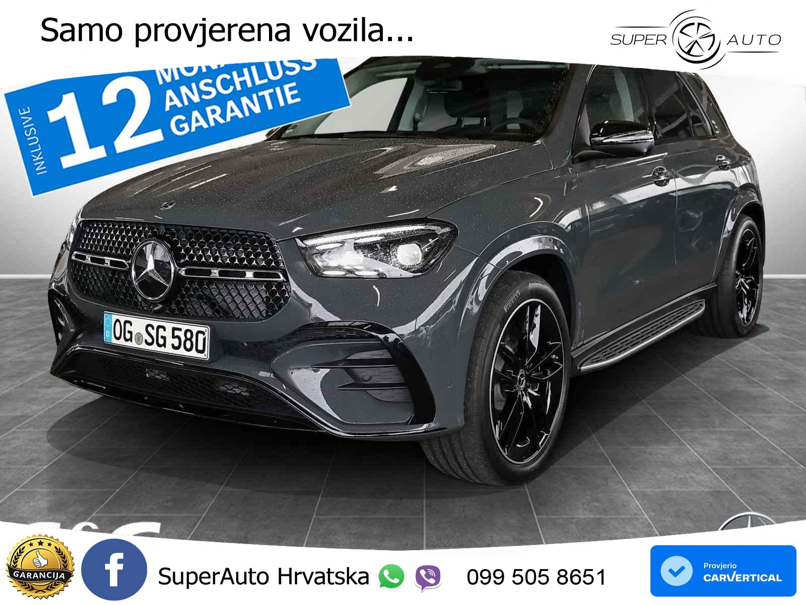 Mercedes GLE 580 V8 (517 KS) EQ Boost 4MATIC 9G-TRONIC AMG LED+GR SJED+ACC
