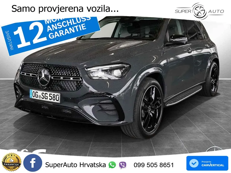 Mercedes GLE 580 V8 (517 KS) EQ Boost 4MATIC 9G-TRONIC AMG LED+GR SJED+ACC