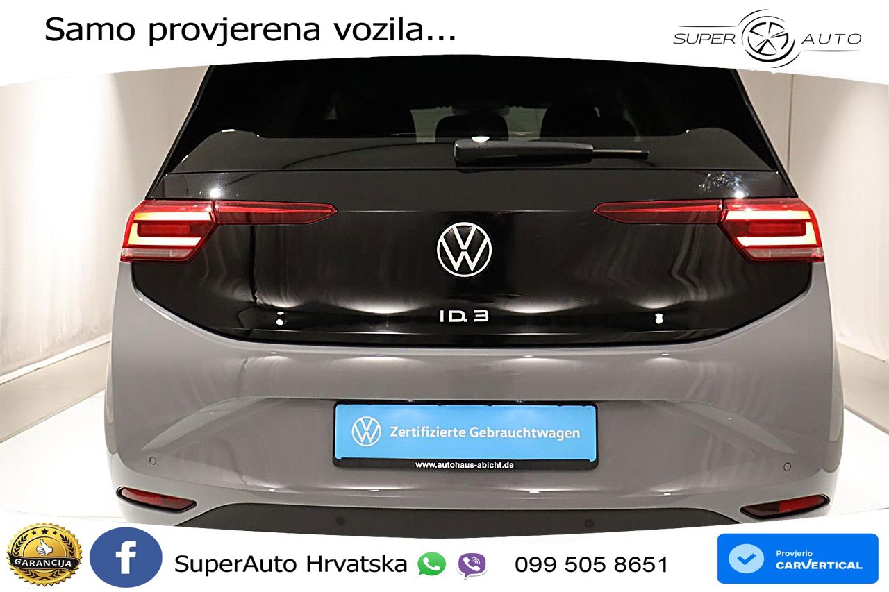Volkswagen ID.3 Pro 62 kWh (204 KS) LED+GR SJED+ACC