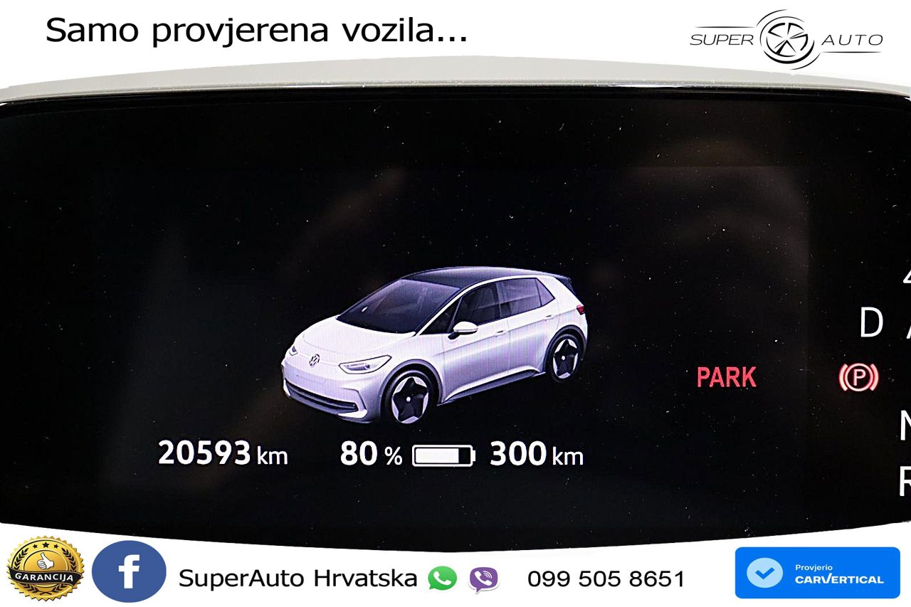 Volkswagen ID.3 Pro 62 kWh (204 KS) LED+GR SJED+ACC