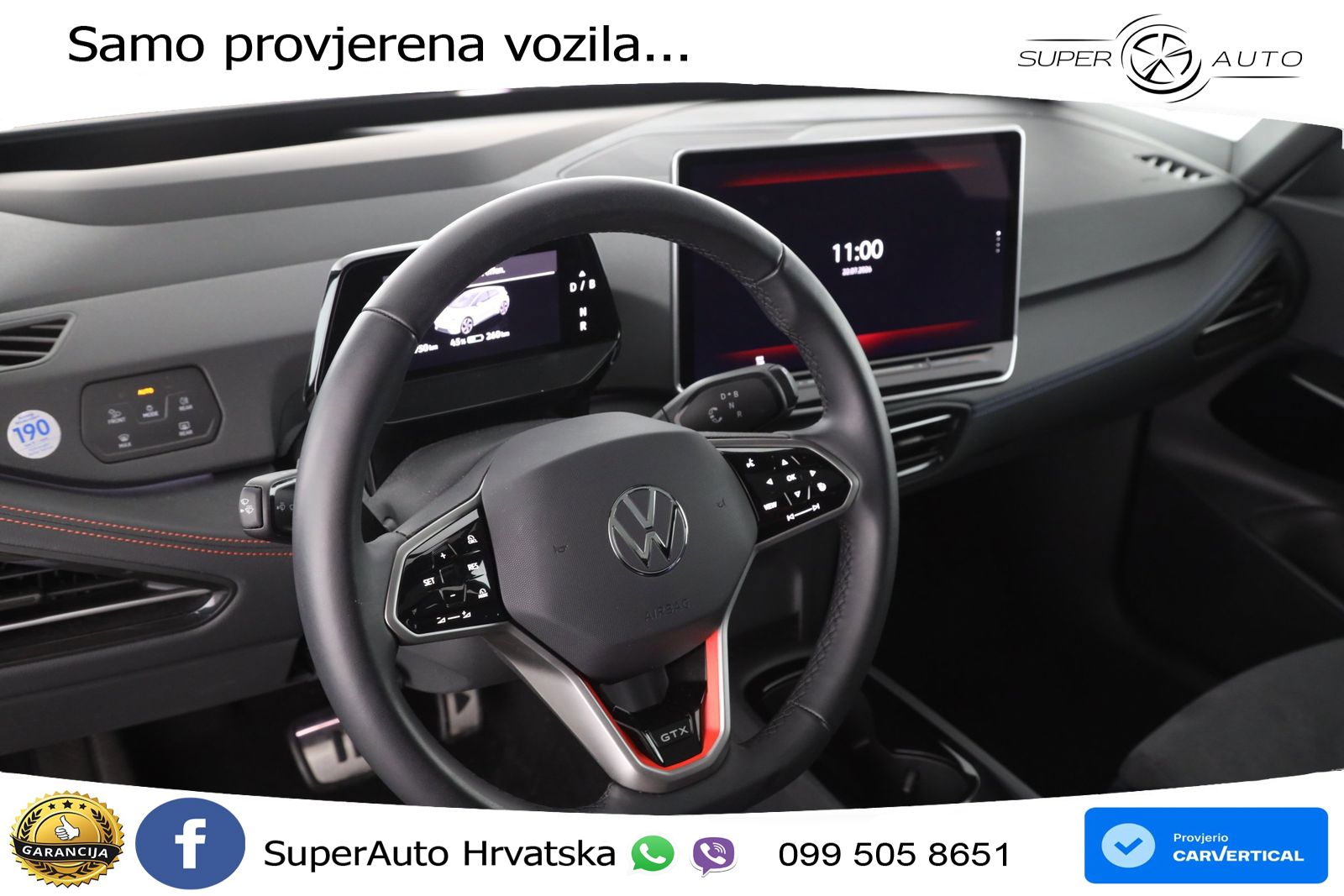 Volkswagen ID.3 GTX Performance 84 kWh (326 KS) LED+GR SJED+ACC