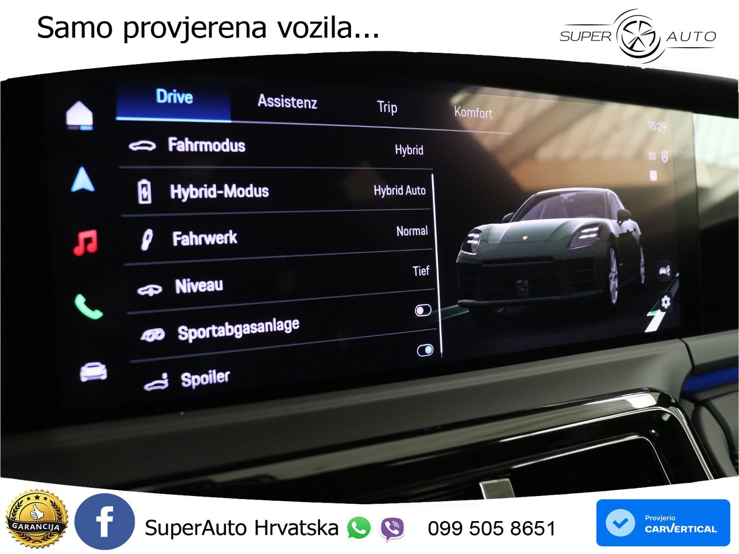 Porsche Panamera 4S 2.9 V6 (544 KS) E-Hybrid PDK ACC+HEAD+4xGR SJED+360+PANO