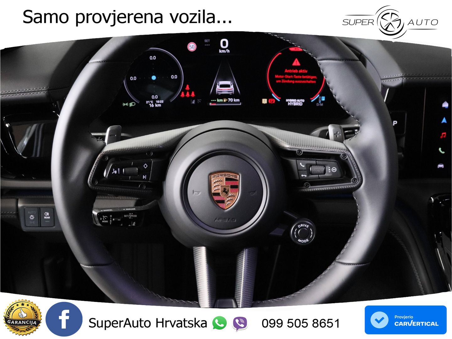 Porsche Panamera 4S 2.9 V6 (544 KS) E-Hybrid PDK ACC+HEAD+4xGR SJED+360+PANO