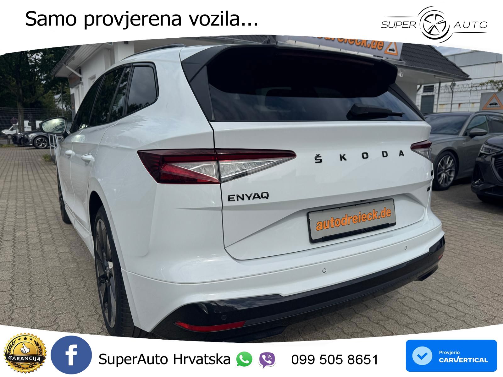 Škoda Enyaq iV 80 82 kWh (204 KS) SportLine LED+GR SJED+ACC