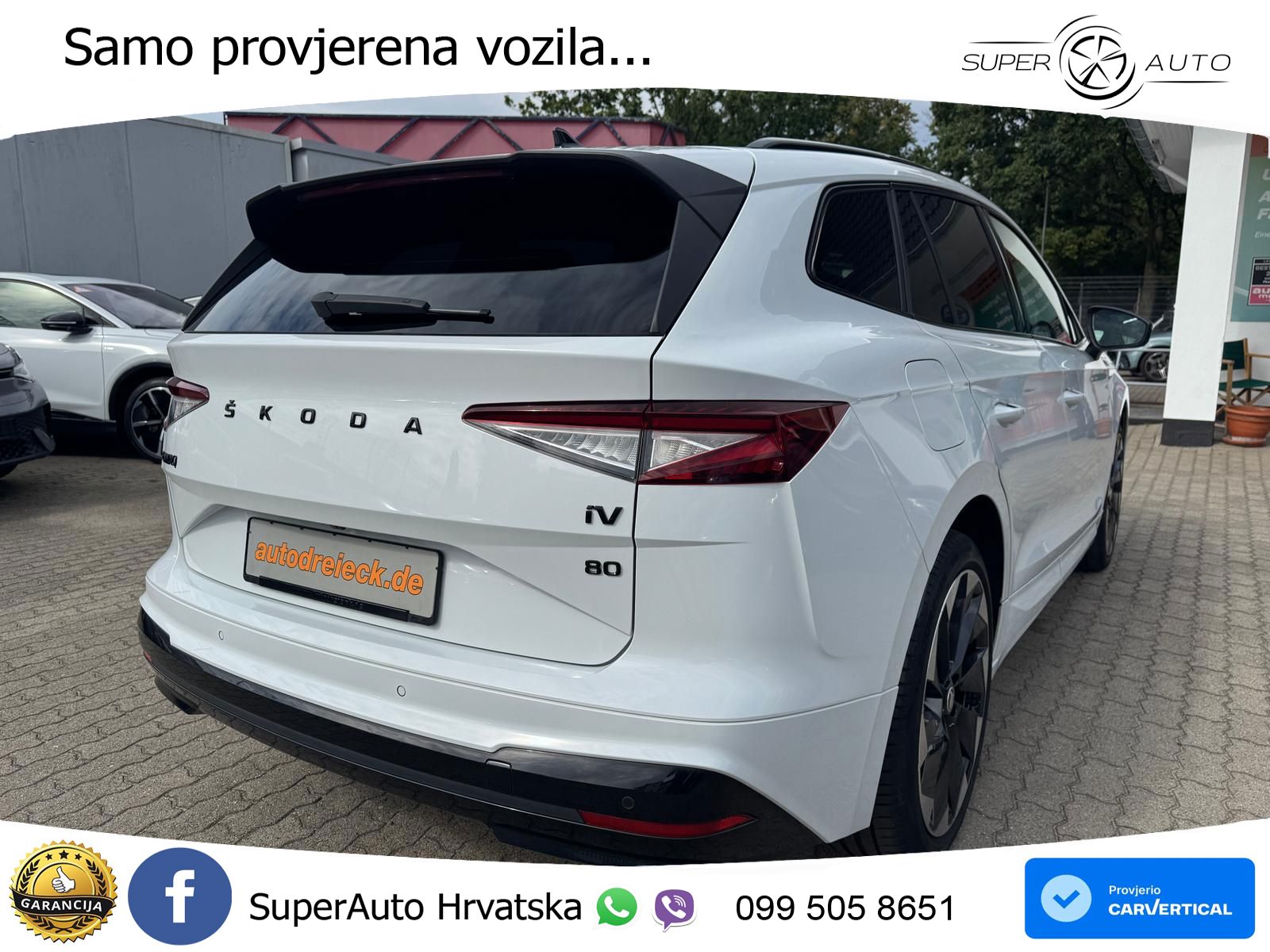 Škoda Enyaq iV 80 82 kWh (204 KS) SportLine LED+GR SJED+ACC