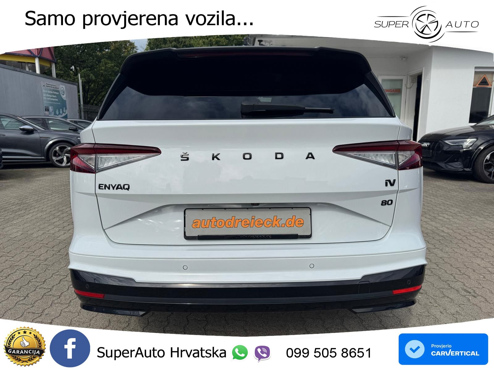 Škoda Enyaq iV 80 82 kWh (204 KS) SportLine LED+GR SJED+ACC