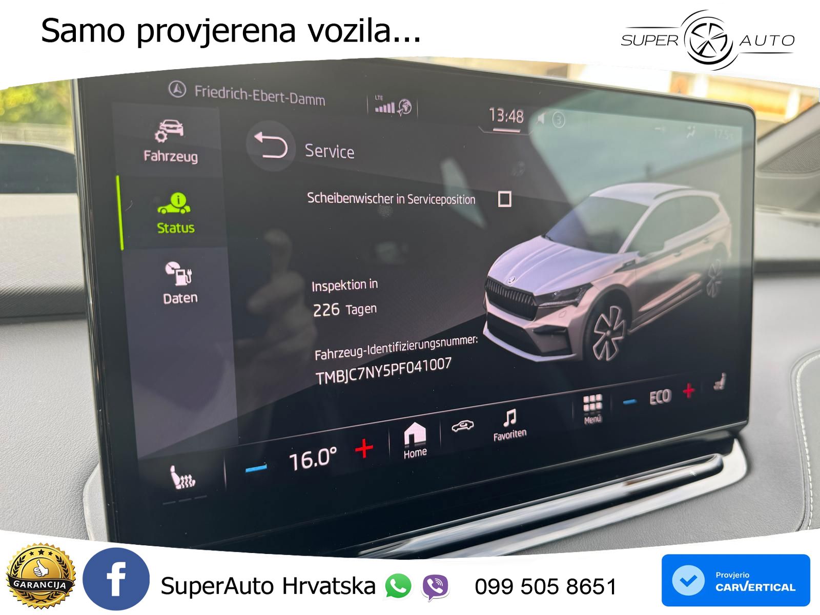 Škoda Enyaq iV 80 82 kWh (204 KS) SportLine LED+GR SJED+ACC