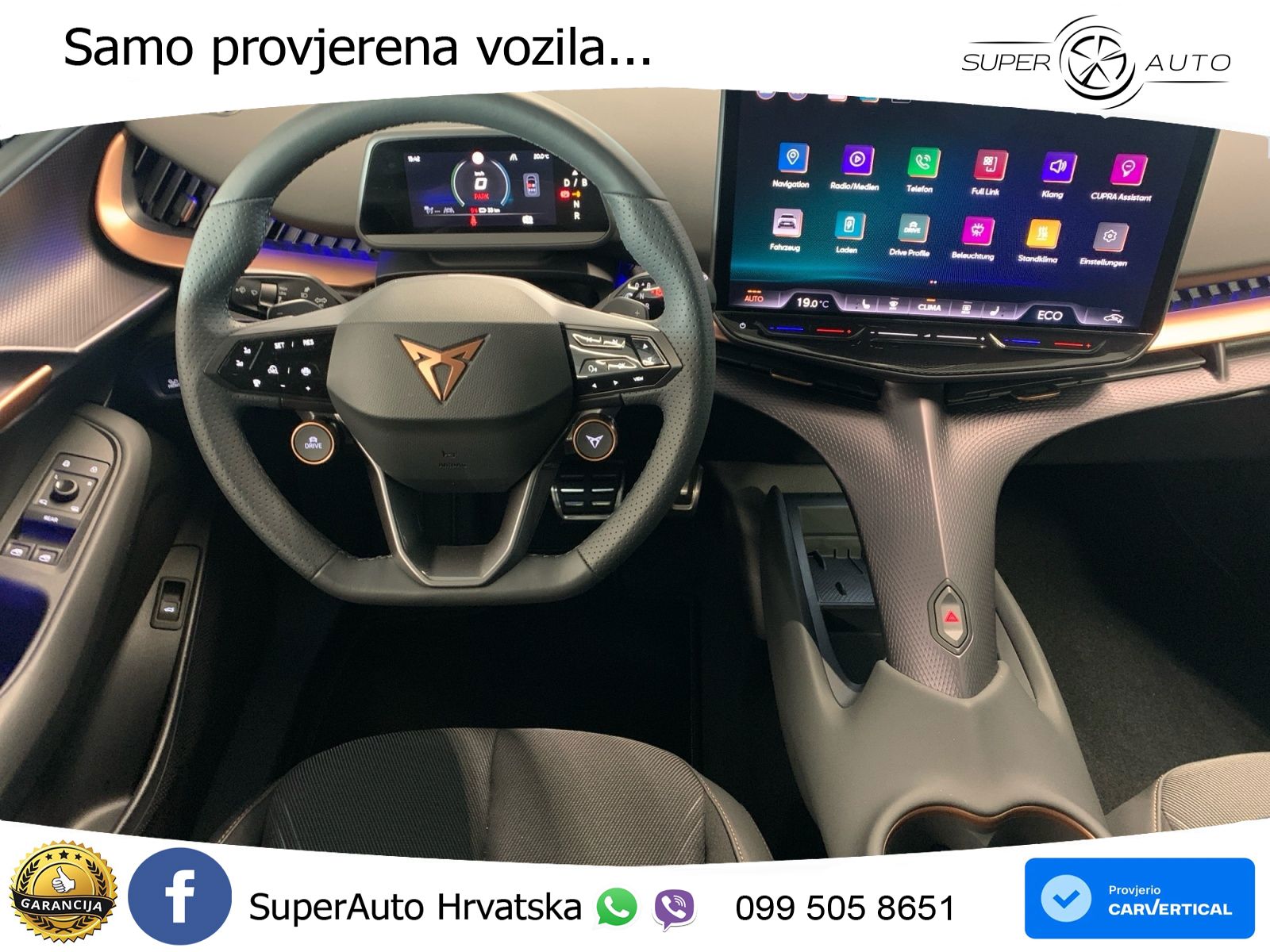 Cupra Tavascan 82 kWh (286 KS) LED+GR SJED+ACC