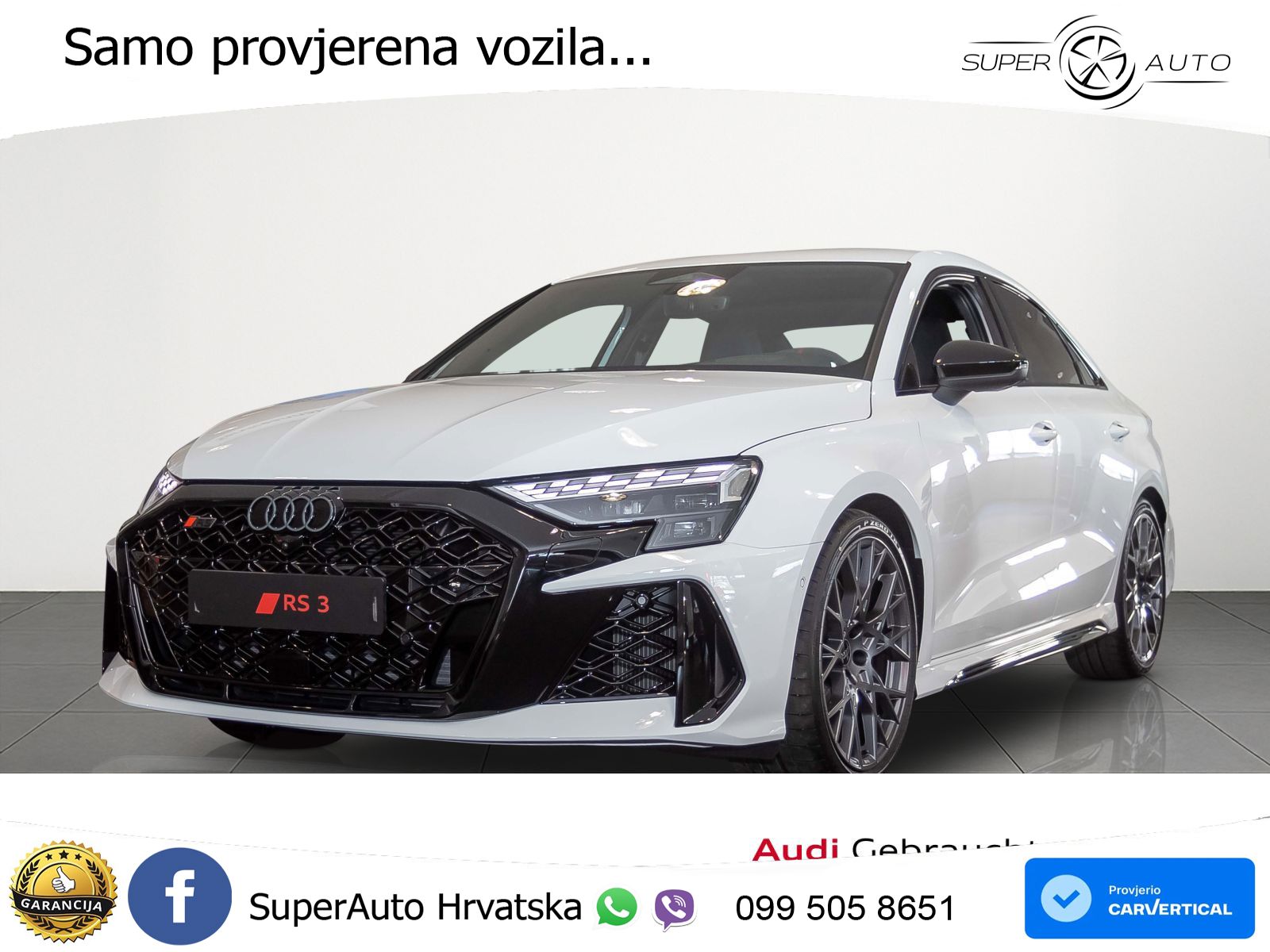 Audi RS3 Sedan 2.5 TFSI (400 KS) quattro S tronic LED+GR SJED+ACC
