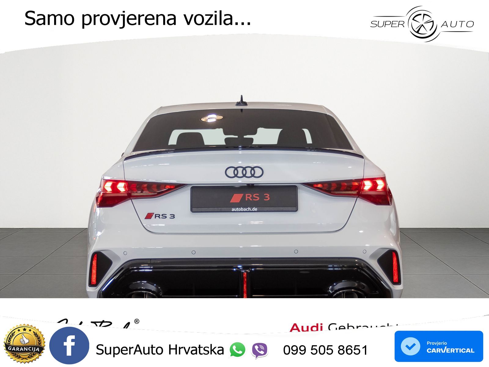 Audi RS3 Sedan 2.5 TFSI (400 KS) quattro S tronic LED+GR SJED+ACC