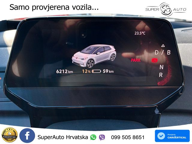 Volkswagen ID.3 GTX Performance 84 kWh (326 KS) LED+GR SJED+ACC