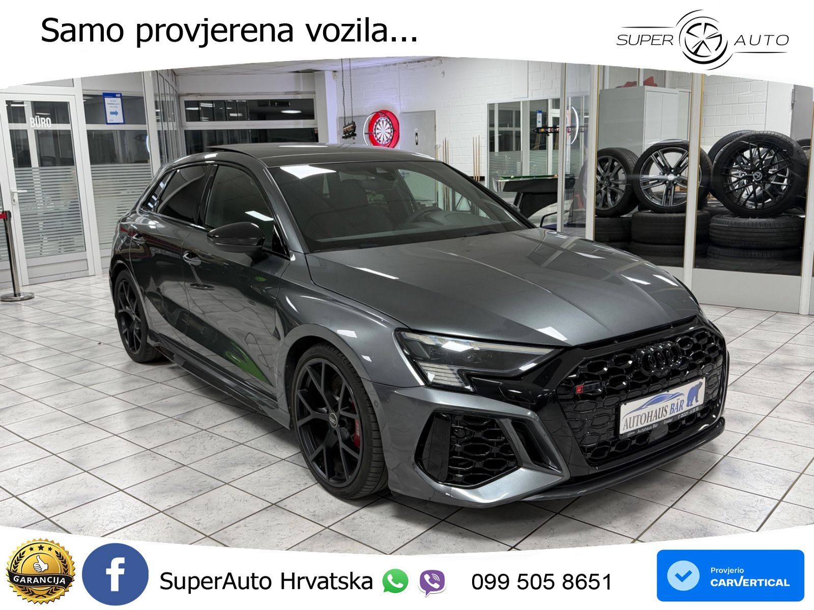 Audi RS3 Sedan 2.5 TFSI (400 KS) quattro S tronic LED+GR SJED+ACC