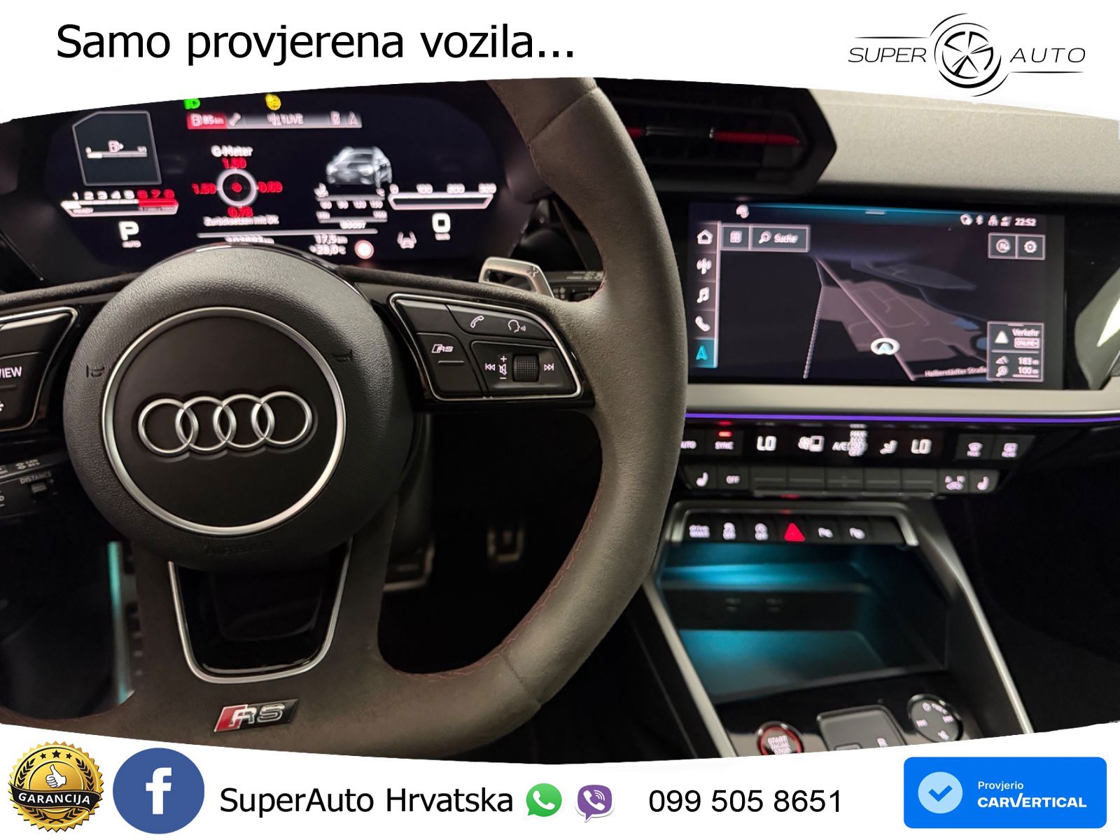 Audi RS3 Sedan 2.5 TFSI (400 KS) quattro S tronic LED+GR SJED+ACC