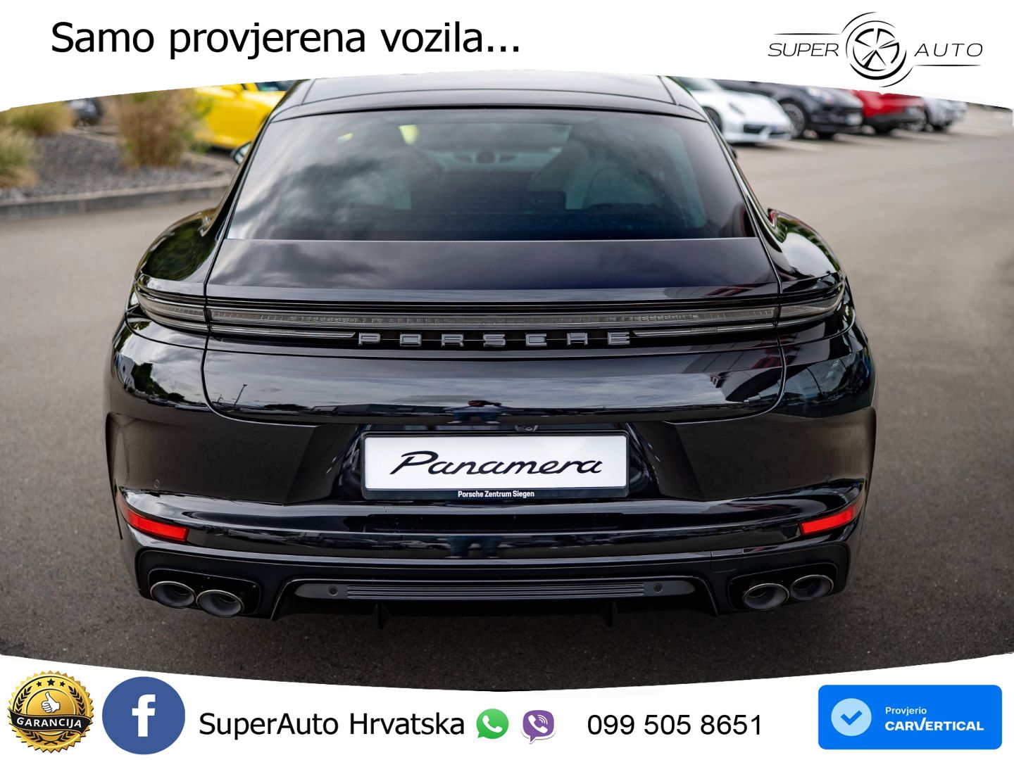 Porsche Panamera 4S 2.9 V6 (544 KS) E-Hybrid PDK ZRAČNI+ACC+GR SJED+KAM+PANO