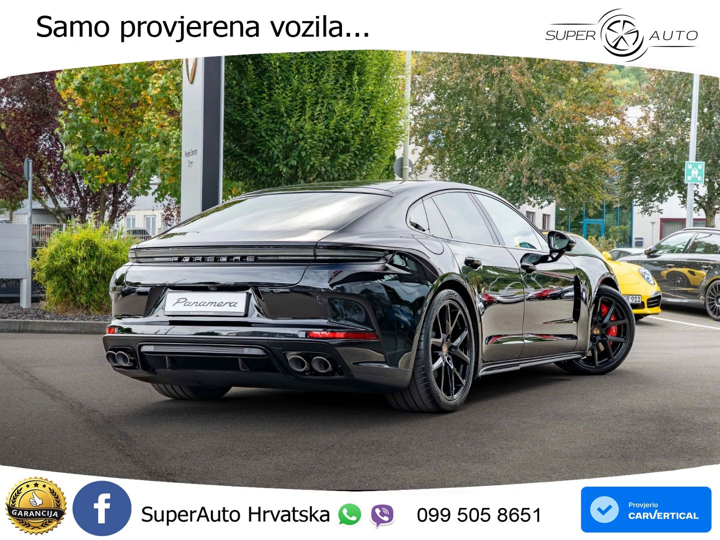 Porsche Panamera 4S 2.9 V6 (544 KS) E-Hybrid PDK ZRAČNI+ACC+GR SJED+KAM+PANO
