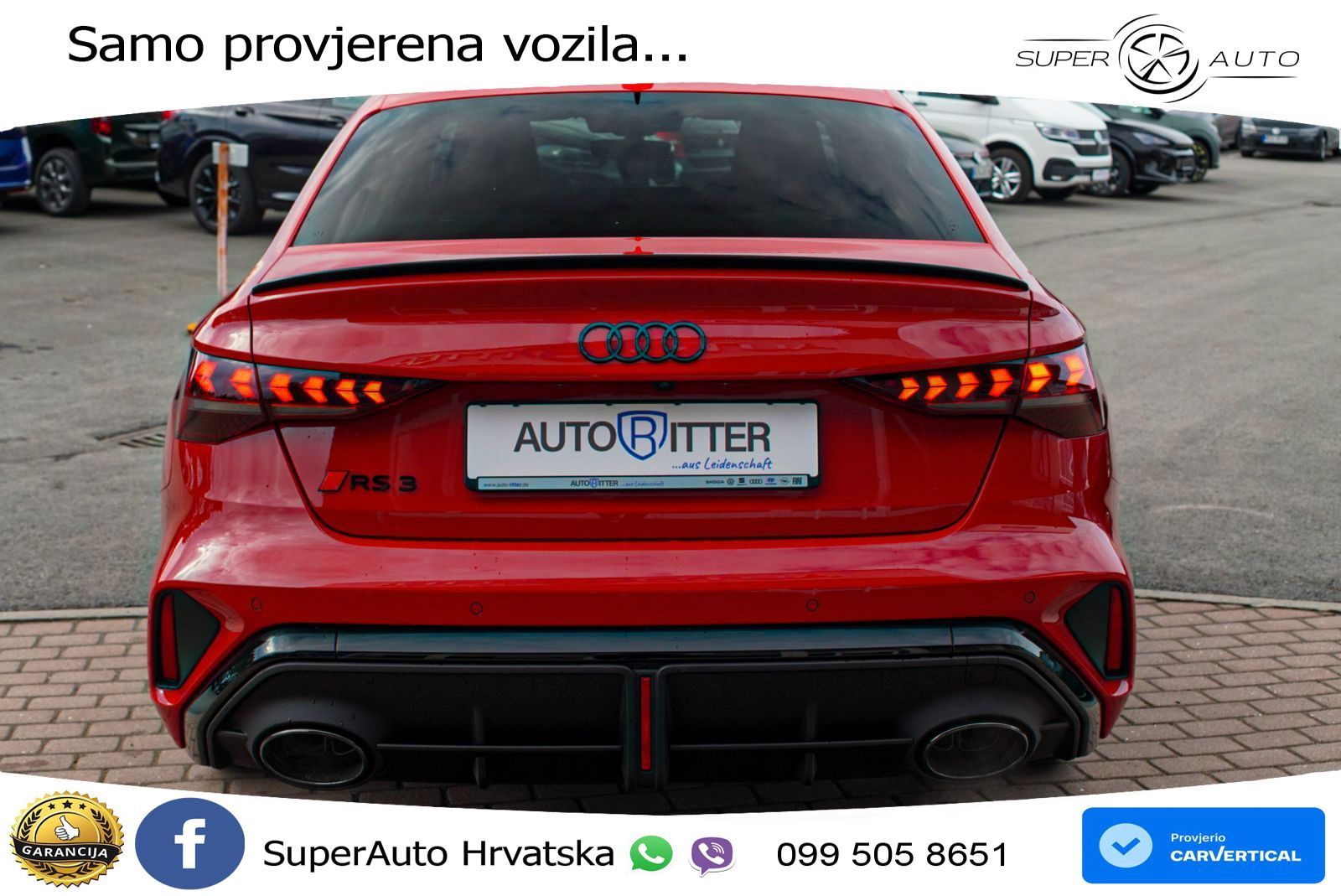 Audi RS3 Sedan 2.5 TFSI (400 KS) quattro S tronic LED+GR SJED+ACC
