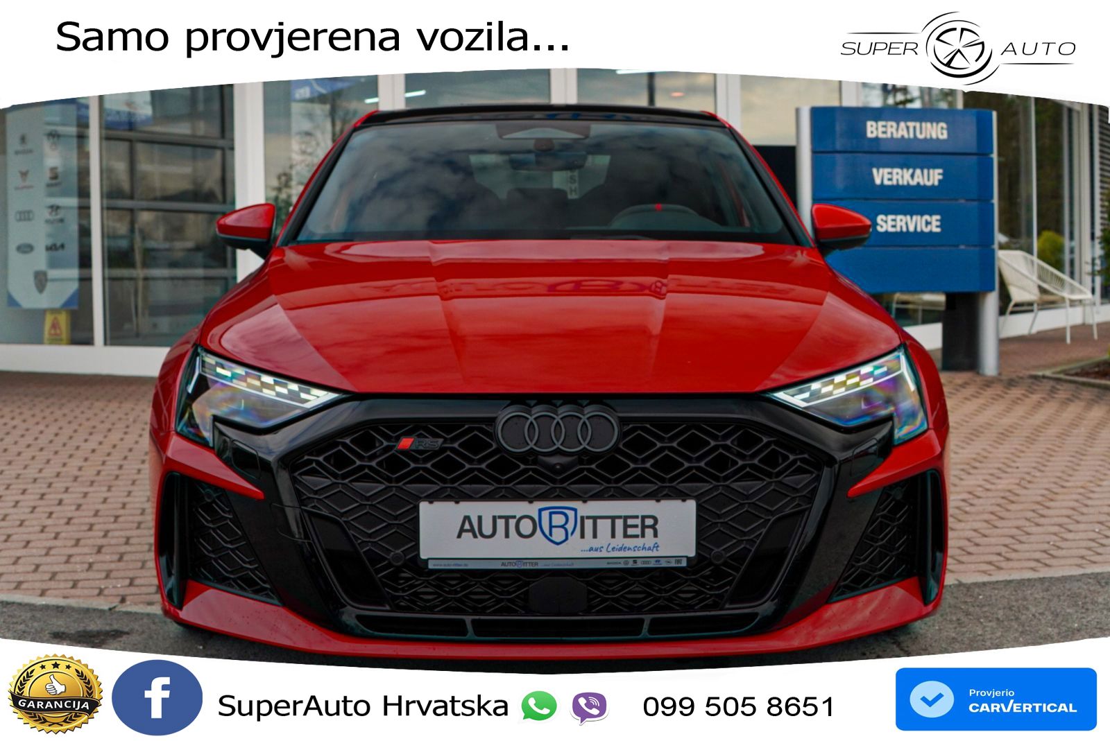 Audi RS3 Sedan 2.5 TFSI (400 KS) quattro S tronic LED+GR SJED+ACC