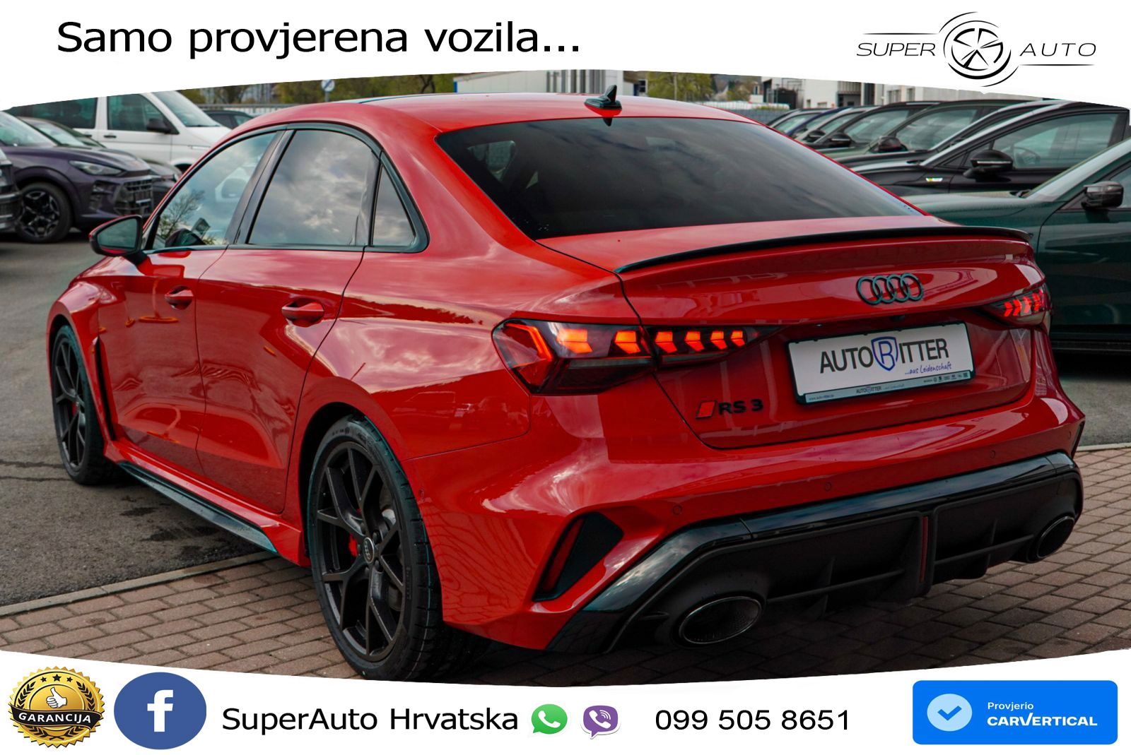 Audi RS3 Sedan 2.5 TFSI (400 KS) quattro S tronic LED+GR SJED+ACC