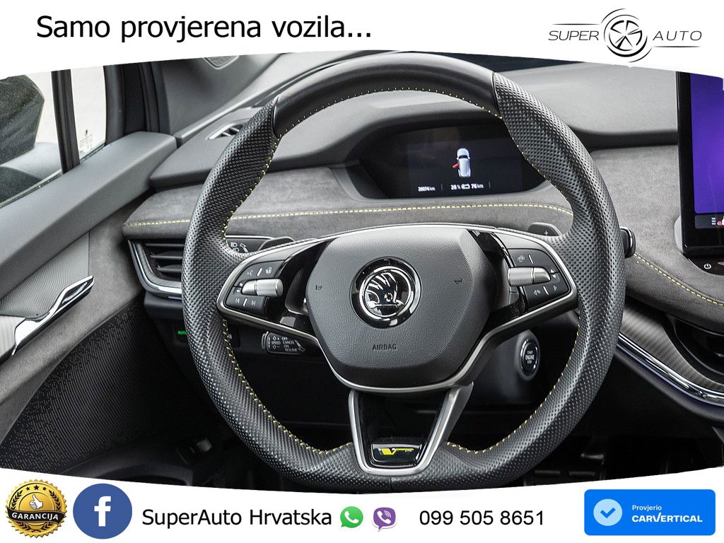Škoda Enyaq iV RS 82 kWh (340 KS) AWD Lounge LED+GR SJED+ACC