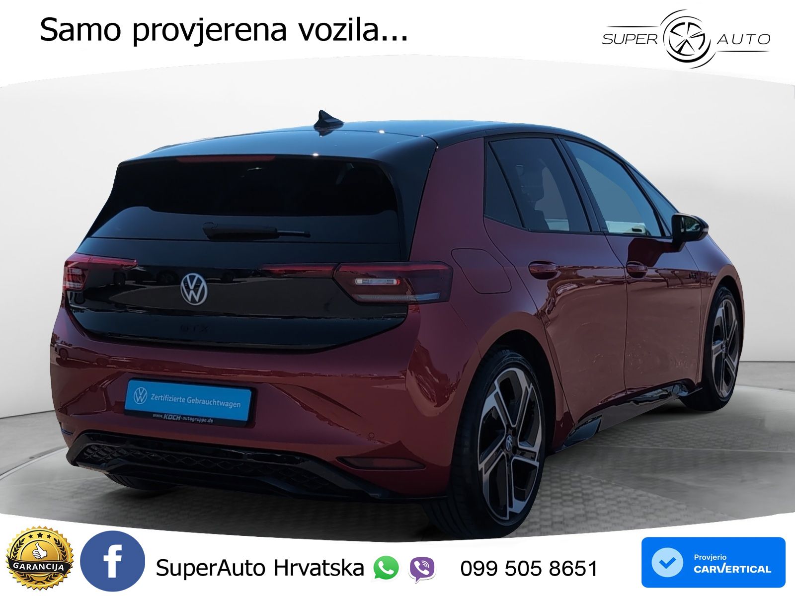 Volkswagen ID.3 GTX 84 kWh (286 KS) LED+GR SJED+ACC