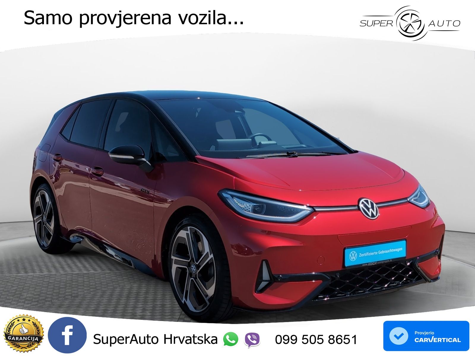 Volkswagen ID.3 GTX 84 kWh (286 KS) LED+GR SJED+ACC