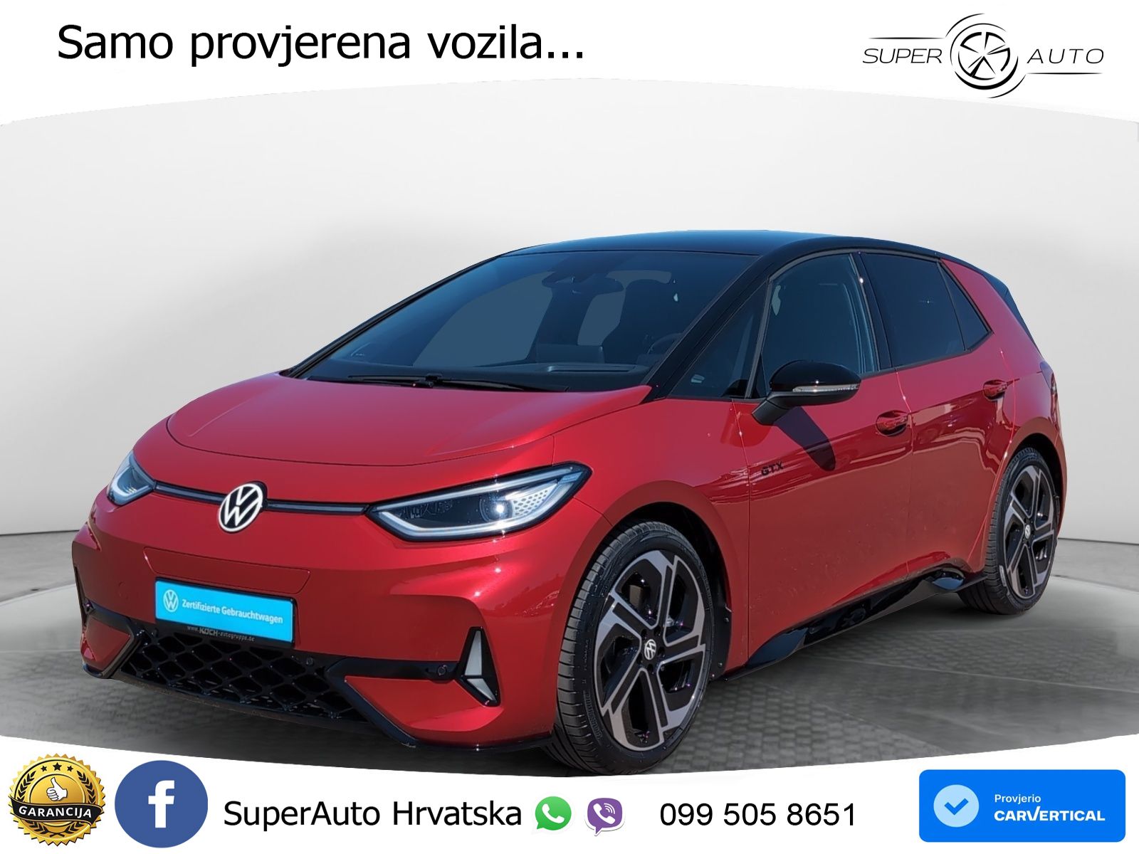 Volkswagen ID.3 GTX 84 kWh (286 KS) LED+GR SJED+ACC
