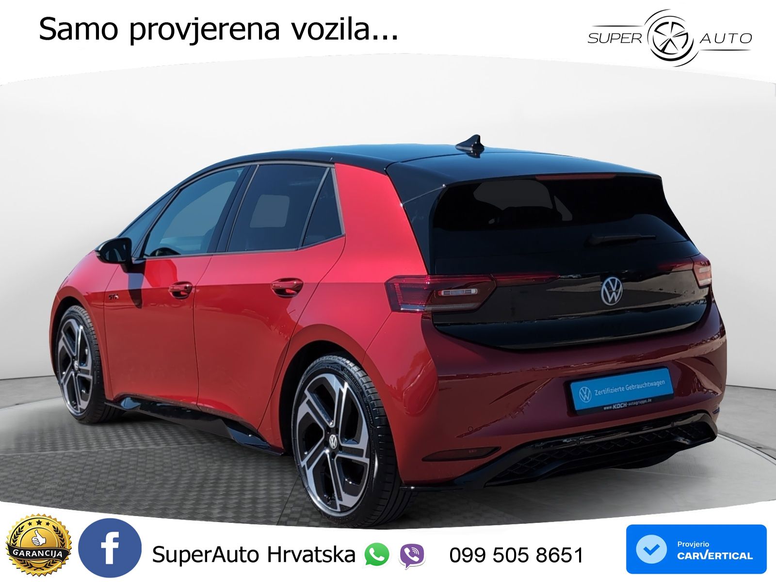 Volkswagen ID.3 GTX 84 kWh (286 KS) LED+GR SJED+ACC