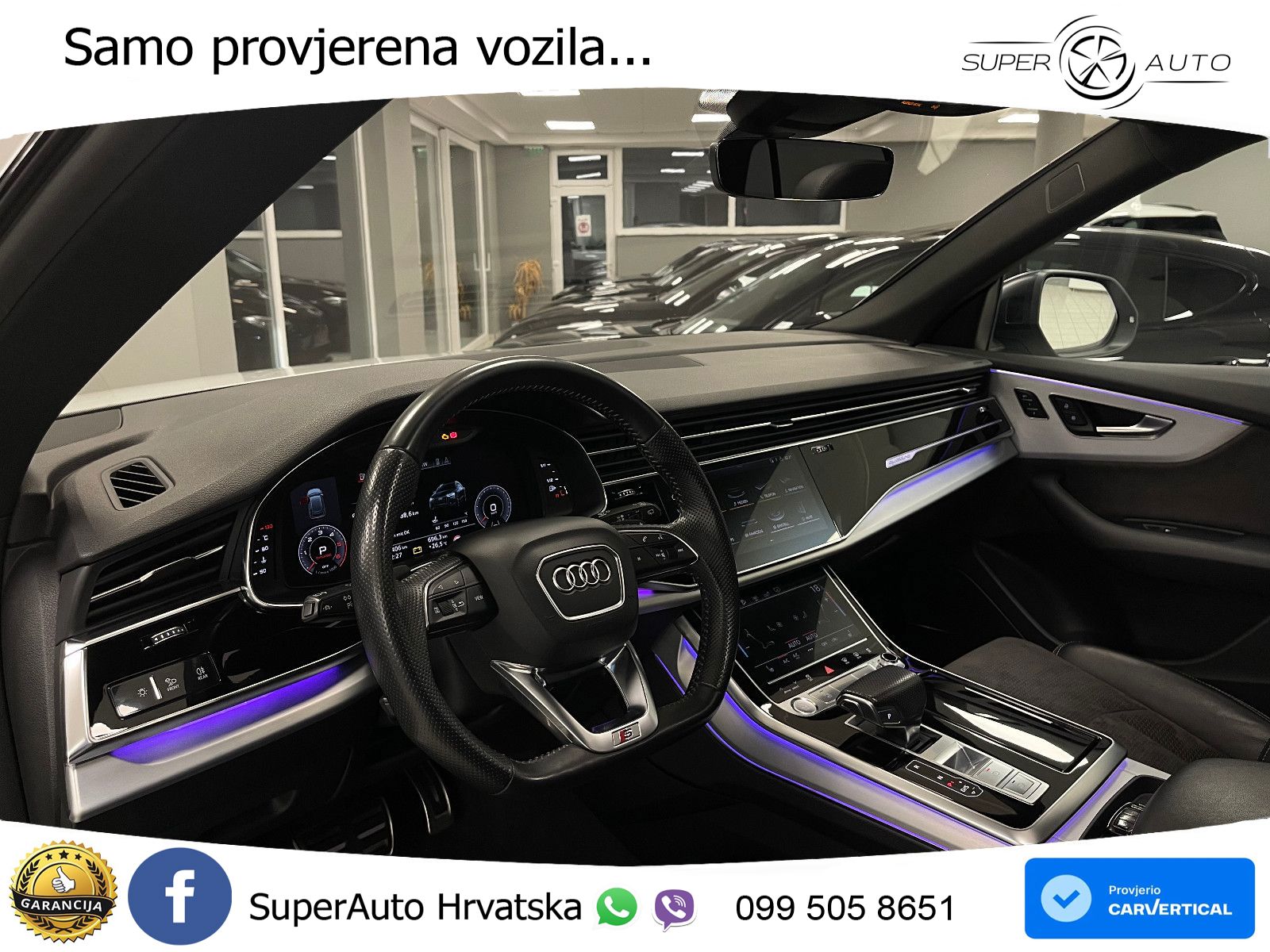 Audi Q8 50 TDI V6 (286 KS) quattro Tiptronic S line LED+GR SJED+ACC