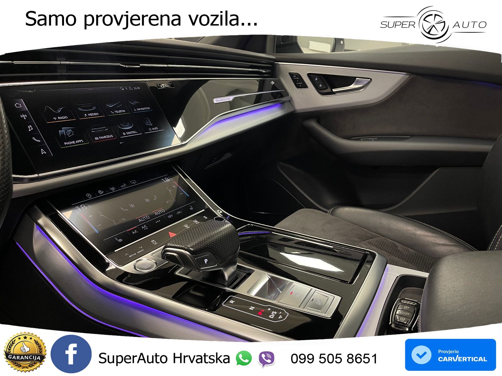Audi Q8 50 TDI V6 (286 KS) quattro Tiptronic S line LED+GR SJED+ACC