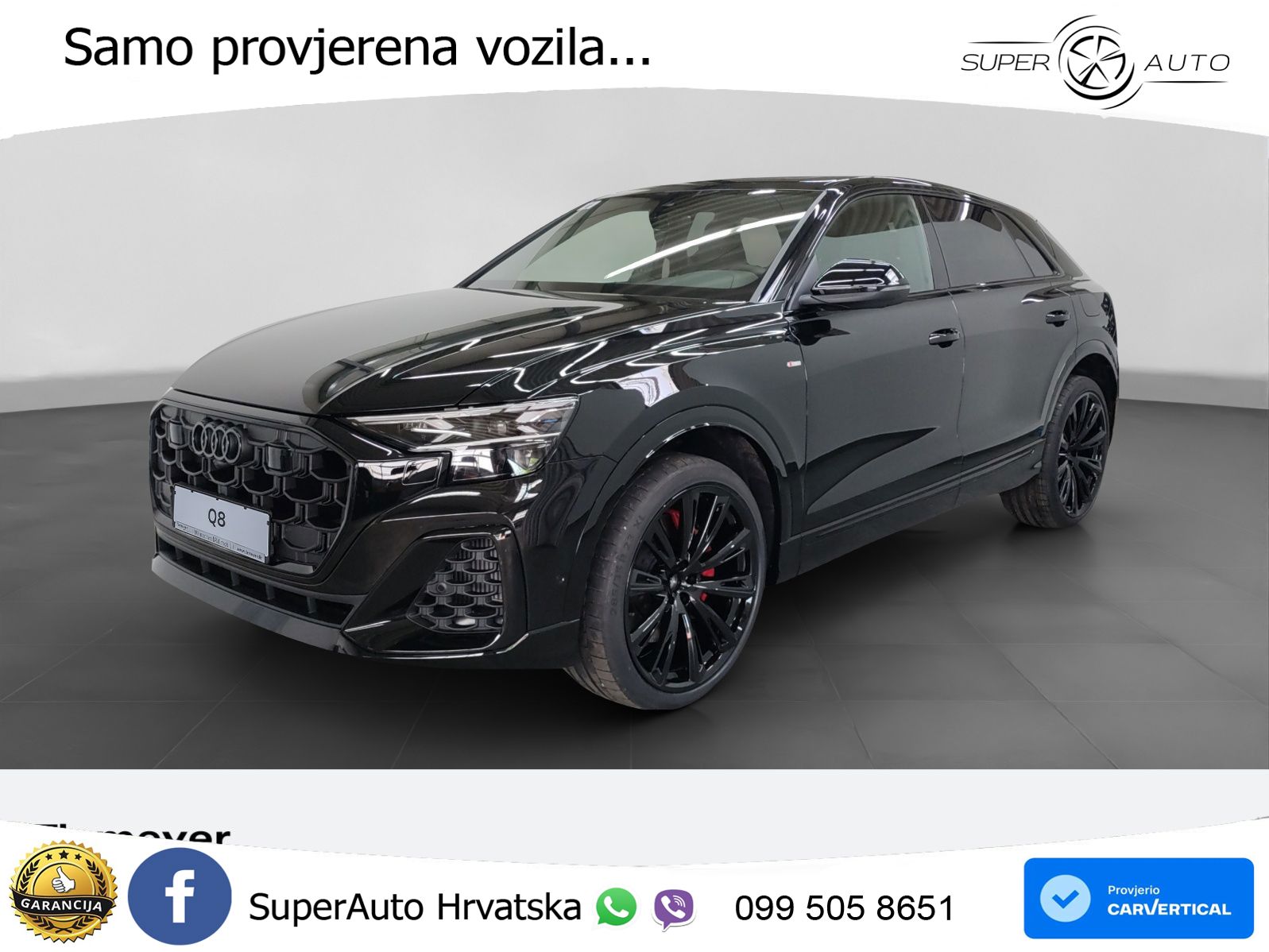 Audi Q8 55 TFSIe V6 (394 KS) quattro Tiptronic 2x S line LED+GR SJED+ACC