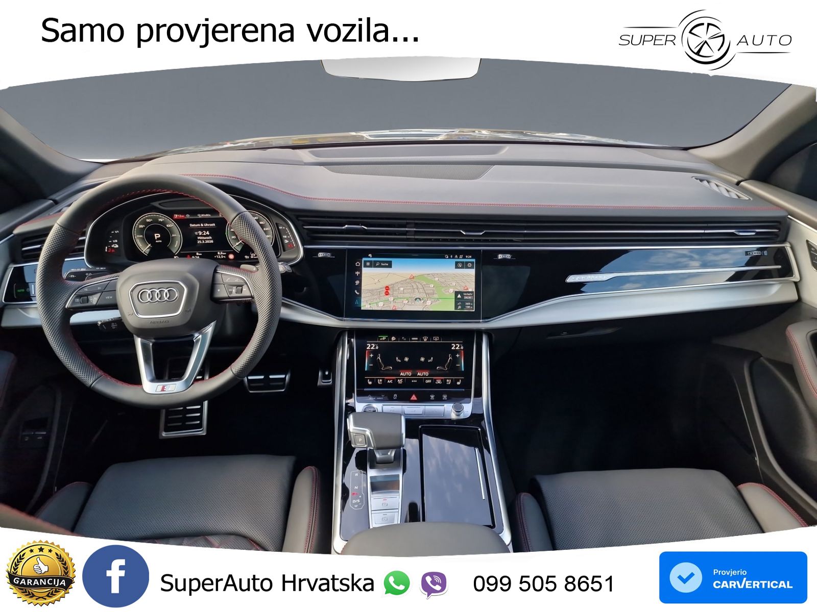 Audi Q8 55 TFSIe V6 (394 KS) quattro Tiptronic S line LED+GR SJED+ACC