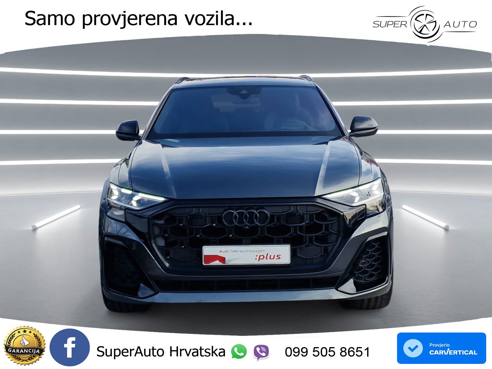 Audi Q8 55 TFSIe V6 (394 KS) quattro Tiptronic S line LED+GR SJED+ACC